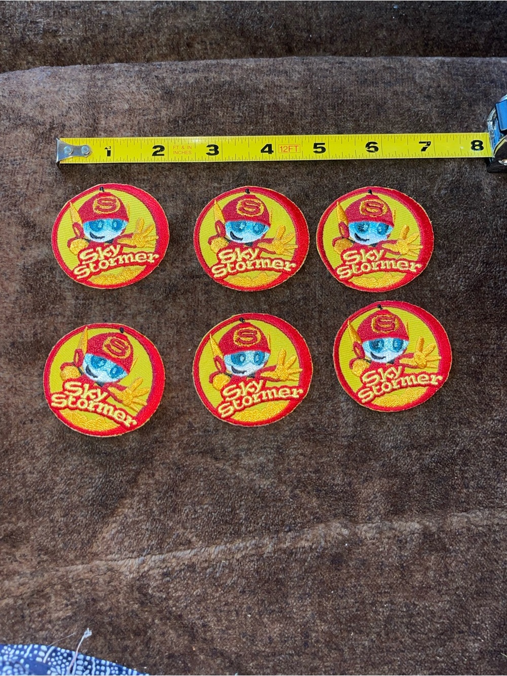 Red & Yellow Awana Embroidered Patches - Set of 6